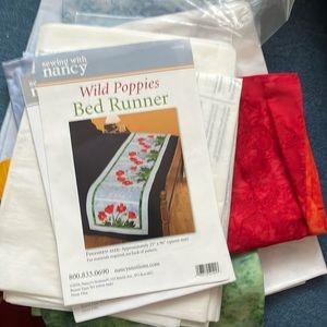 Complete quilt kit with pattern and fabric